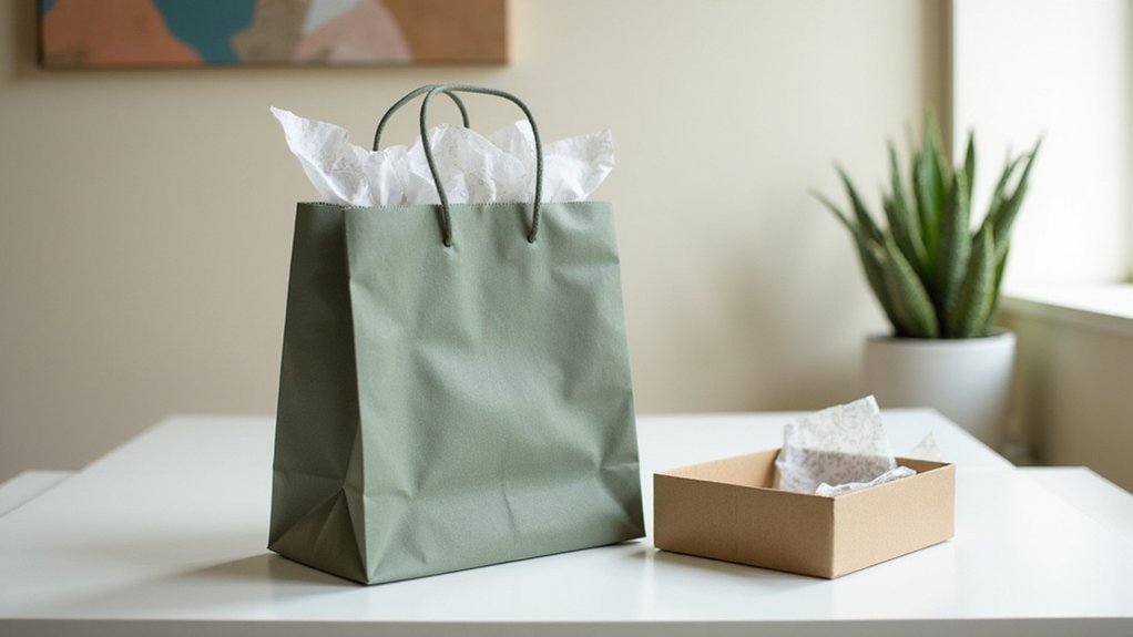 arrange gift bags neatly