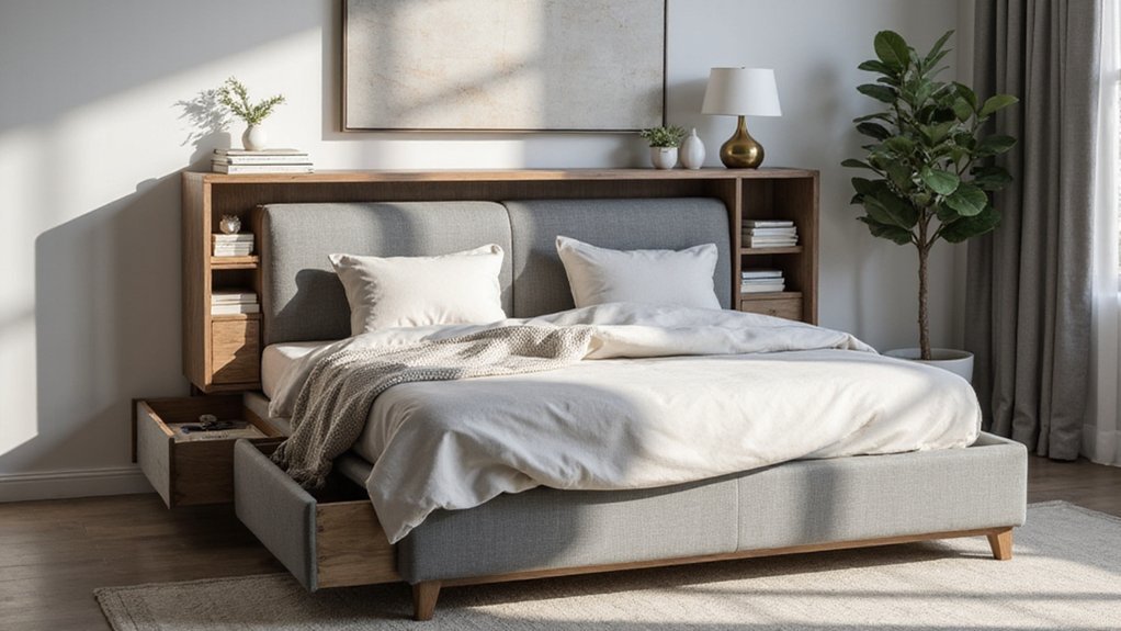 beds with built in storage