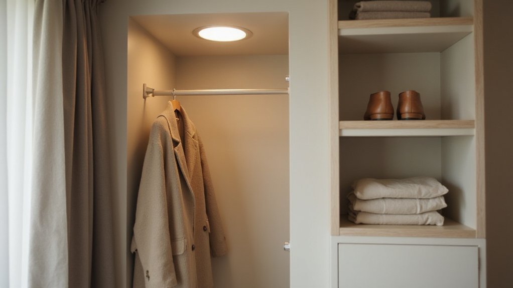 closet ceiling light installation