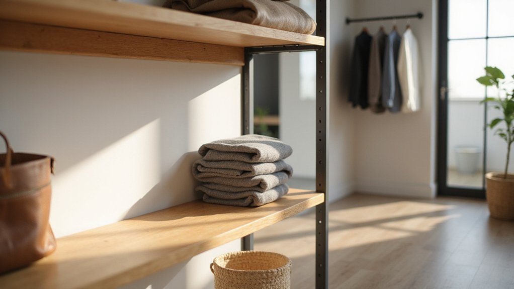 easily take down closet shelves