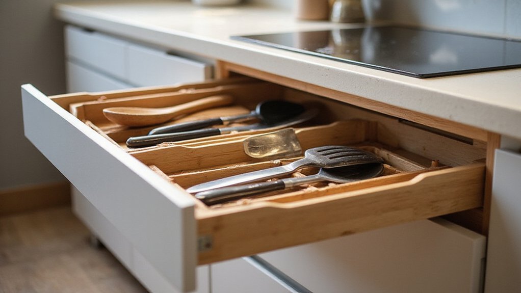 efficient kitchen drawer organization