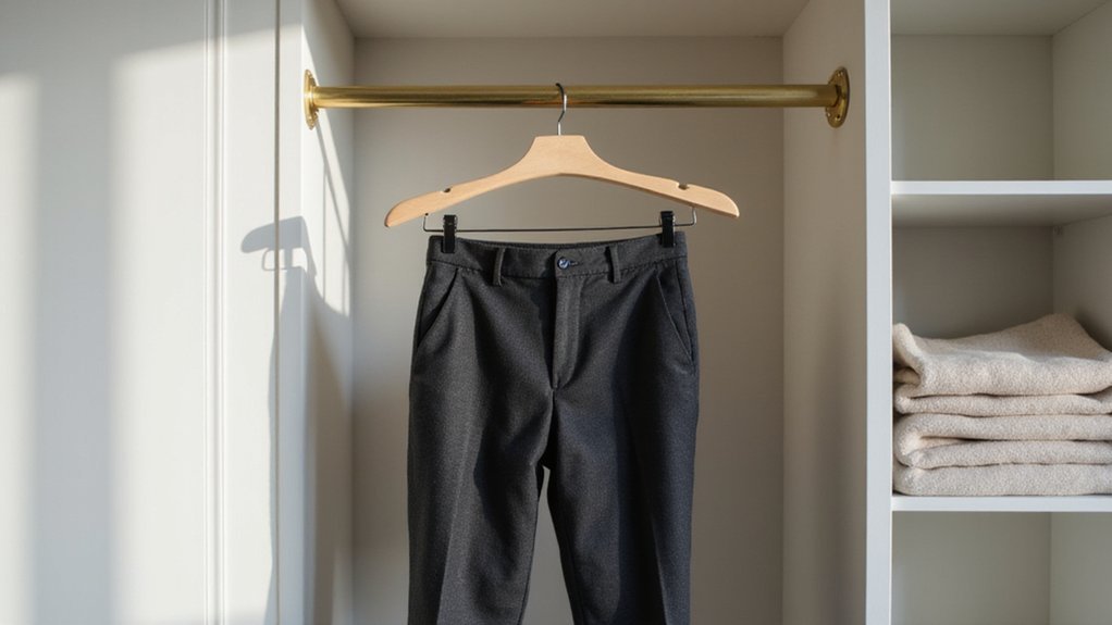 hang pants to smooth