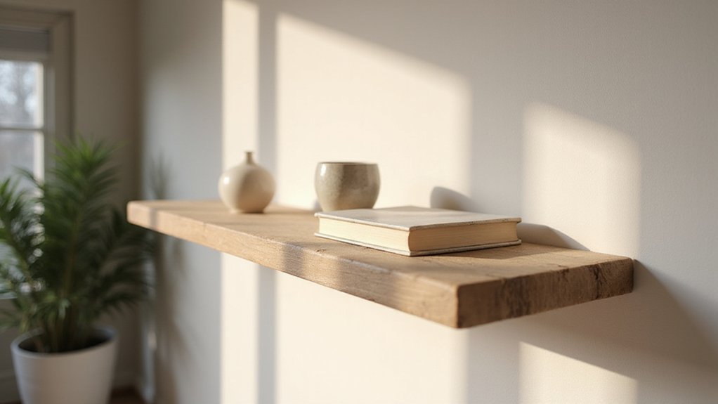 secure shelf to wall