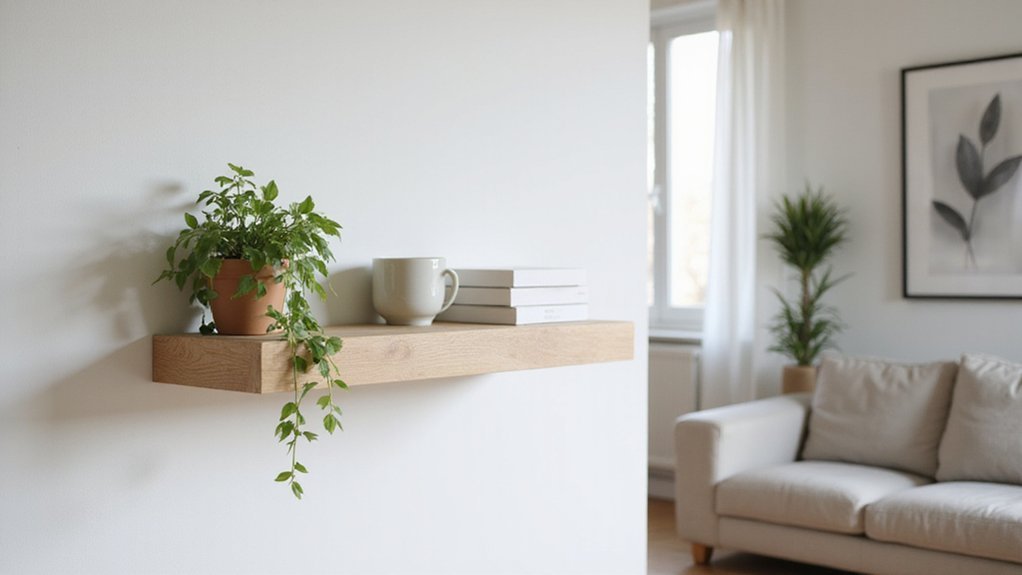 securely hang drywall shelf