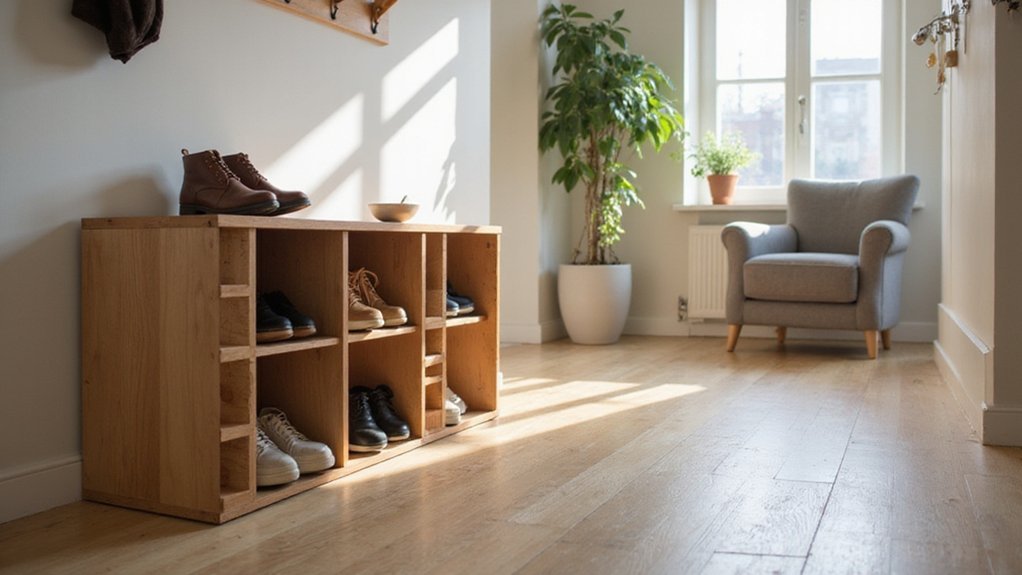 small space shoe storage