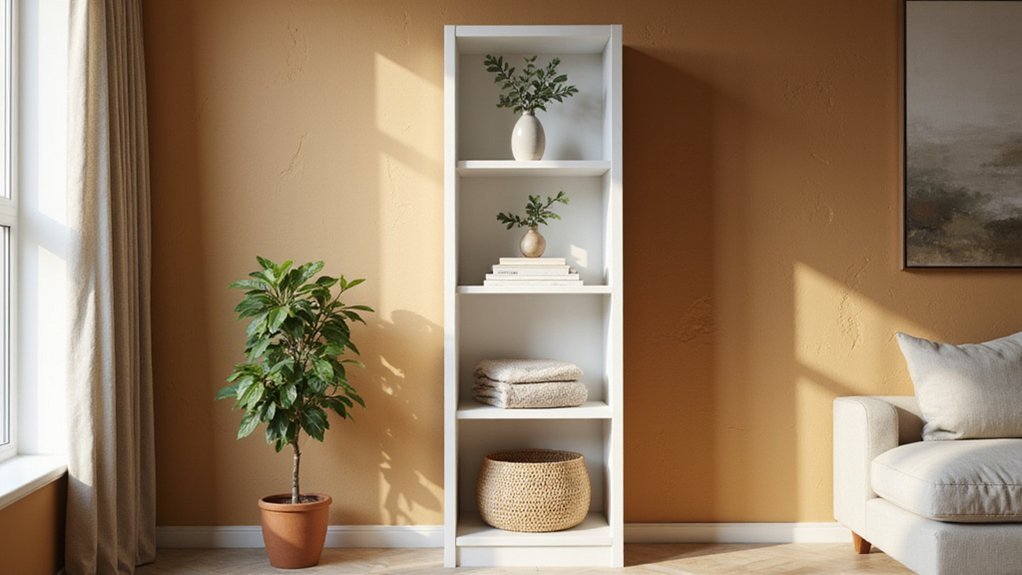 stylish clutter hiding bookcases