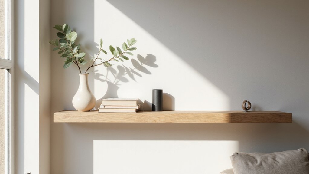 stylish floating shelf decor