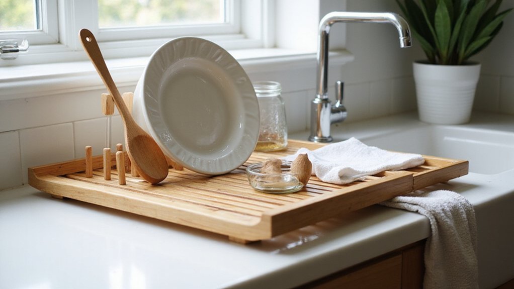 top bamboo draining racks