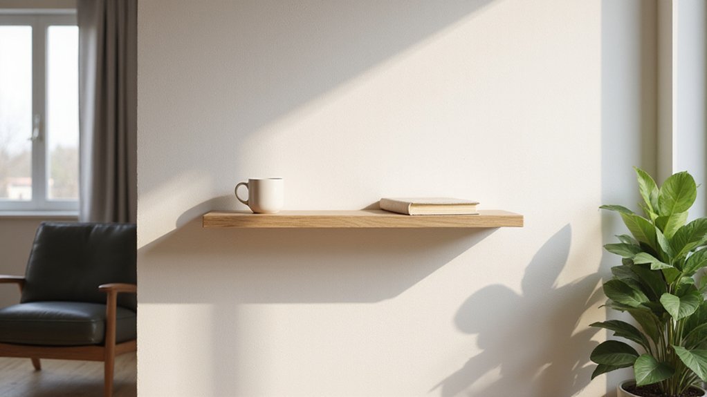 wall mounted floating shelf